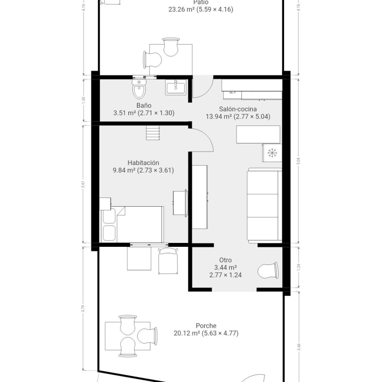 Bungalow de 1 Dormitorio con Doble Terraza en zona premium de Playa del Inglés
